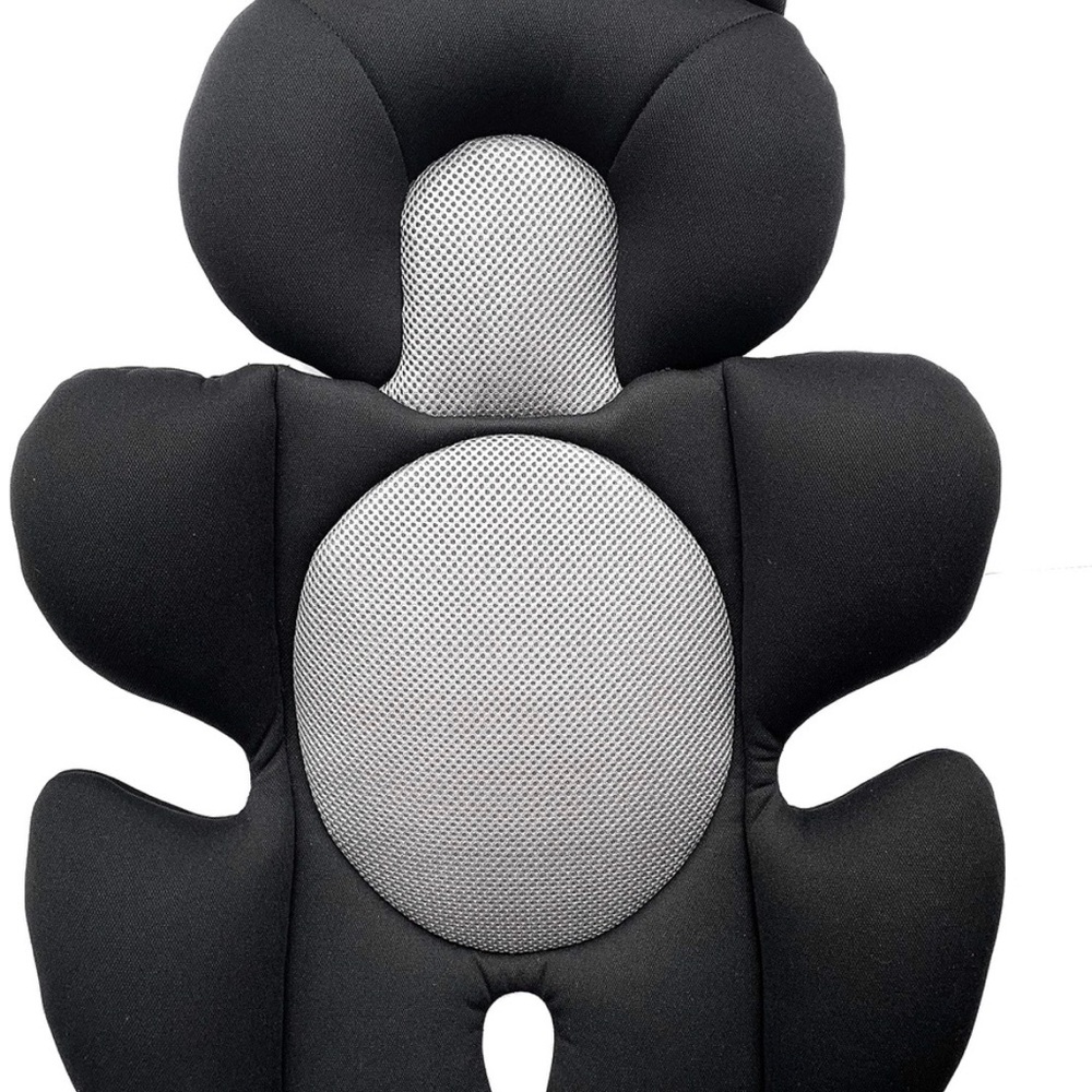 Black and Gray Baby Car Seat Insert